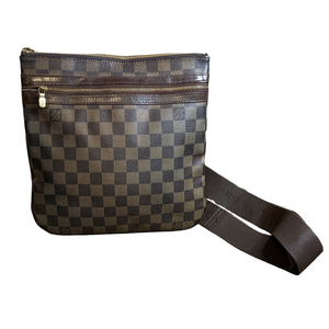 Louis Vuitton Dark Brown Checkered Messenger Bag